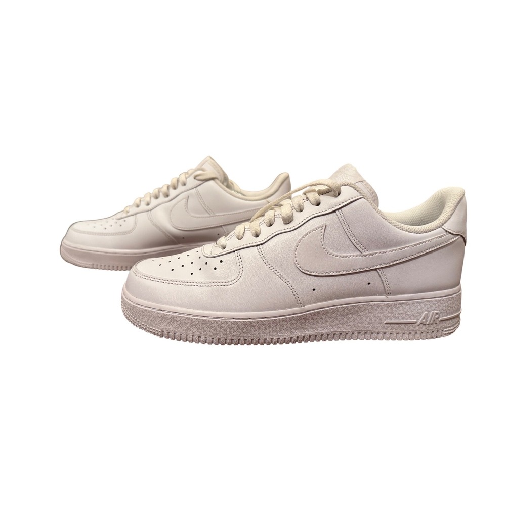 Nike Air Force 1 Low 07 Triple‎ White Men's Size 10.5 CW2288-111 Excellent EUC